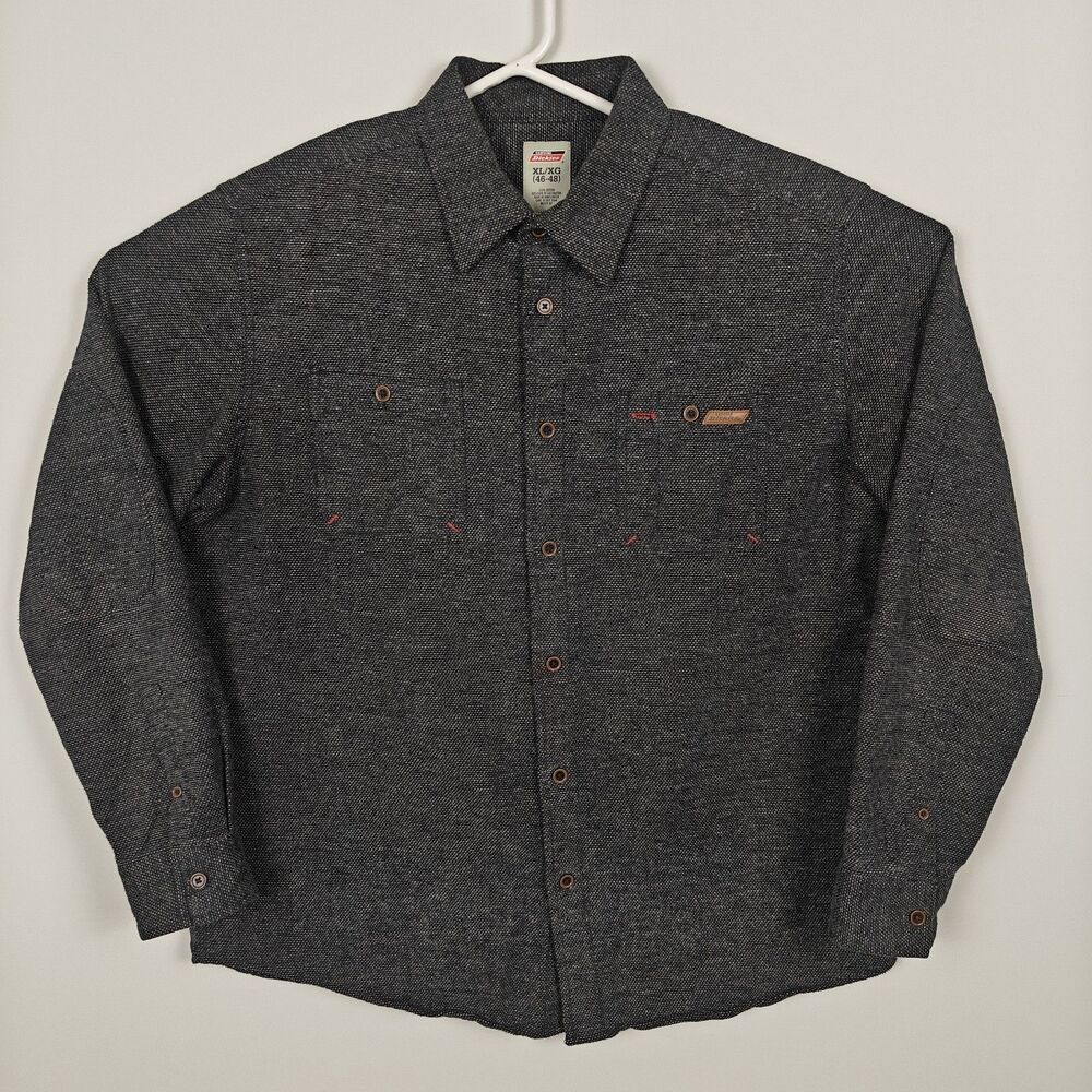Genuine Dickies Shirt Men's XL  (46-48)  Long Sleeve Button Up 100% cotton